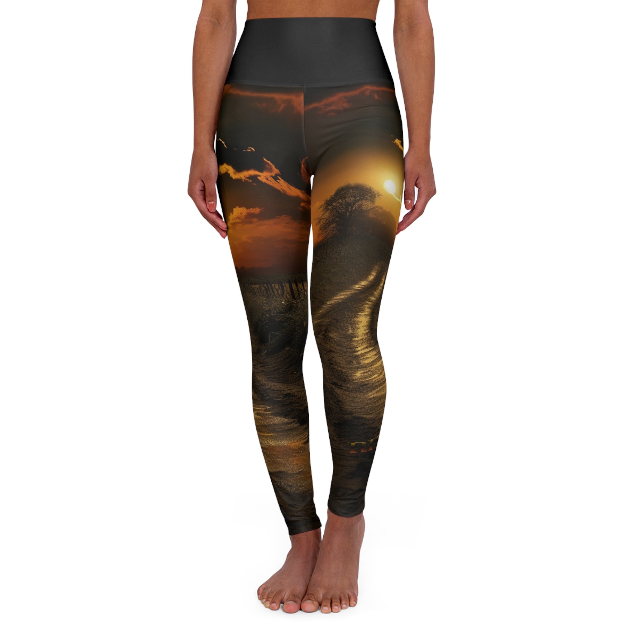 High Waisted Yoga Leggings (AOP)