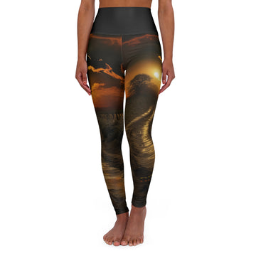 High Waisted Yoga Leggings (AOP)